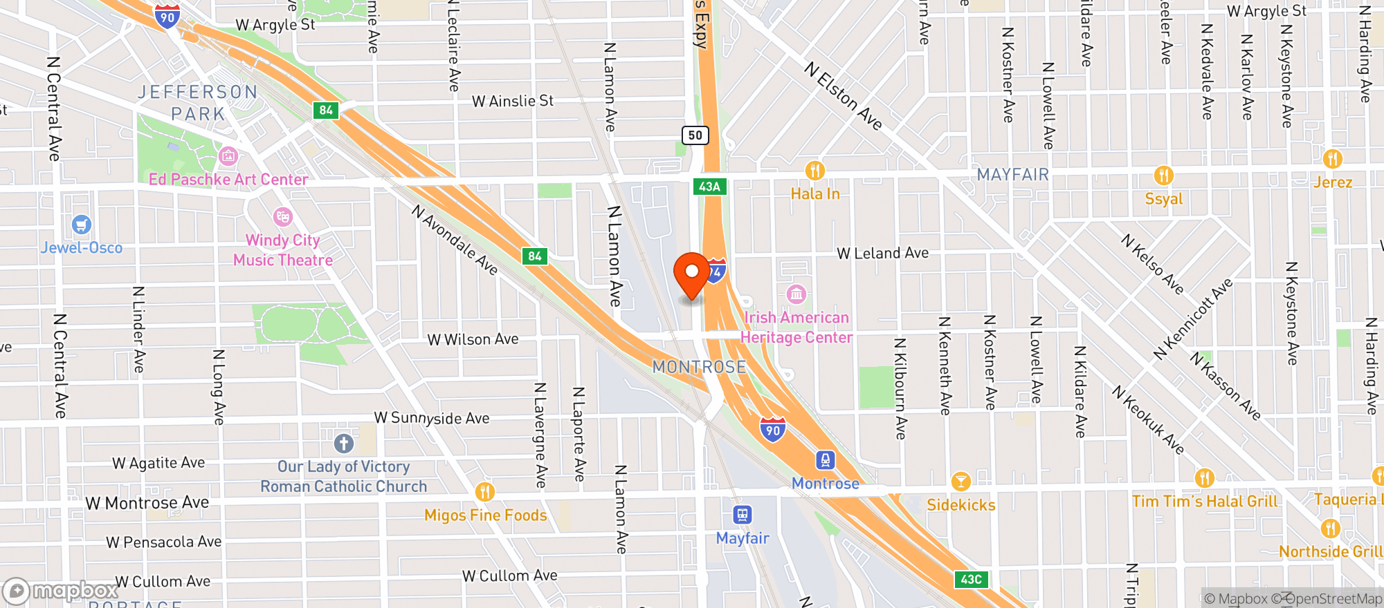 Map showing Daze & Night Smoke Shop