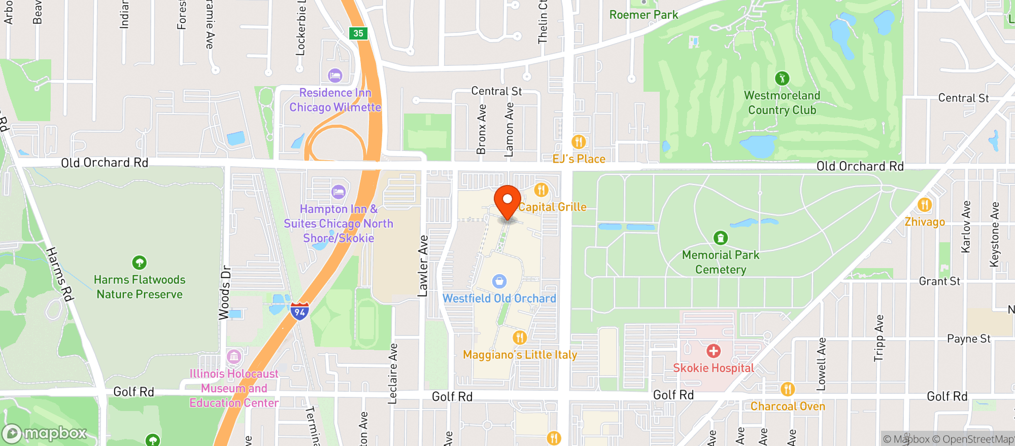 Map showing Puttshack