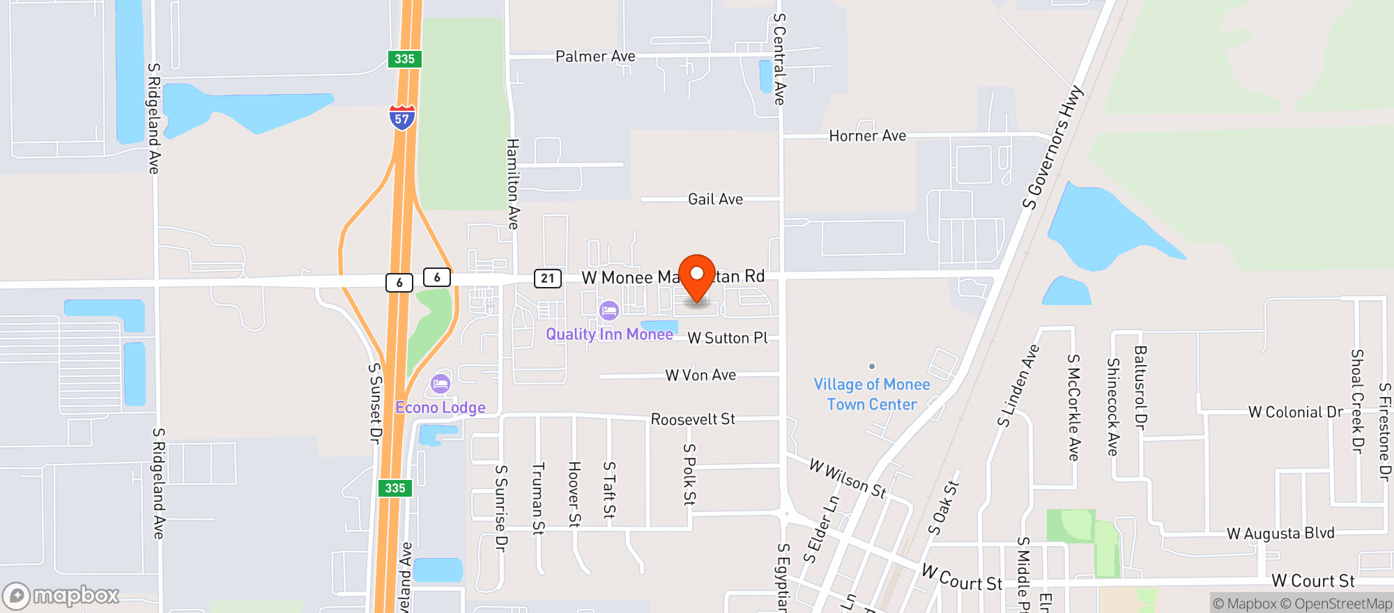 Map showing Monee Tobacco