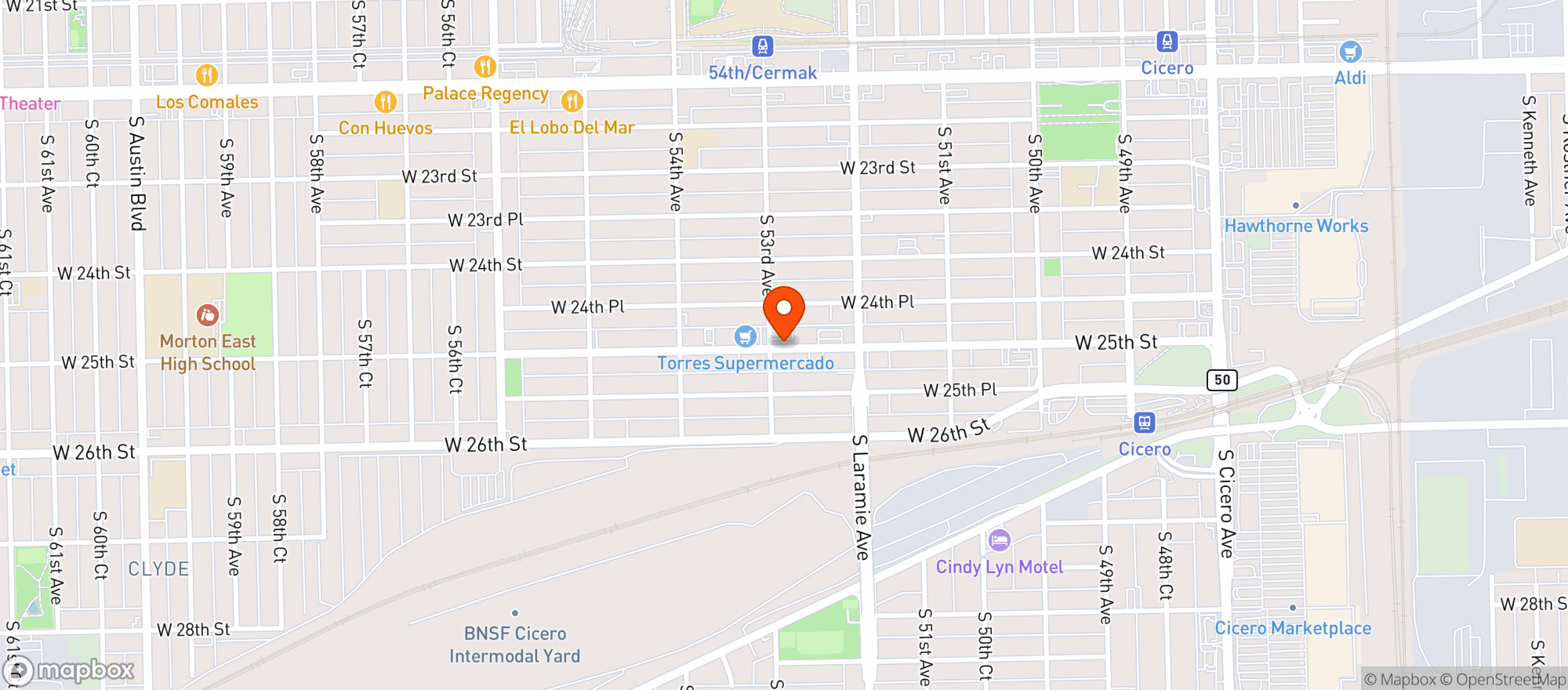 Map showing Chiko Liquors