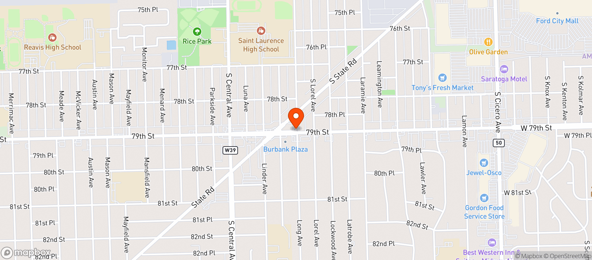 Map showing THE LIQUOR HOUSE