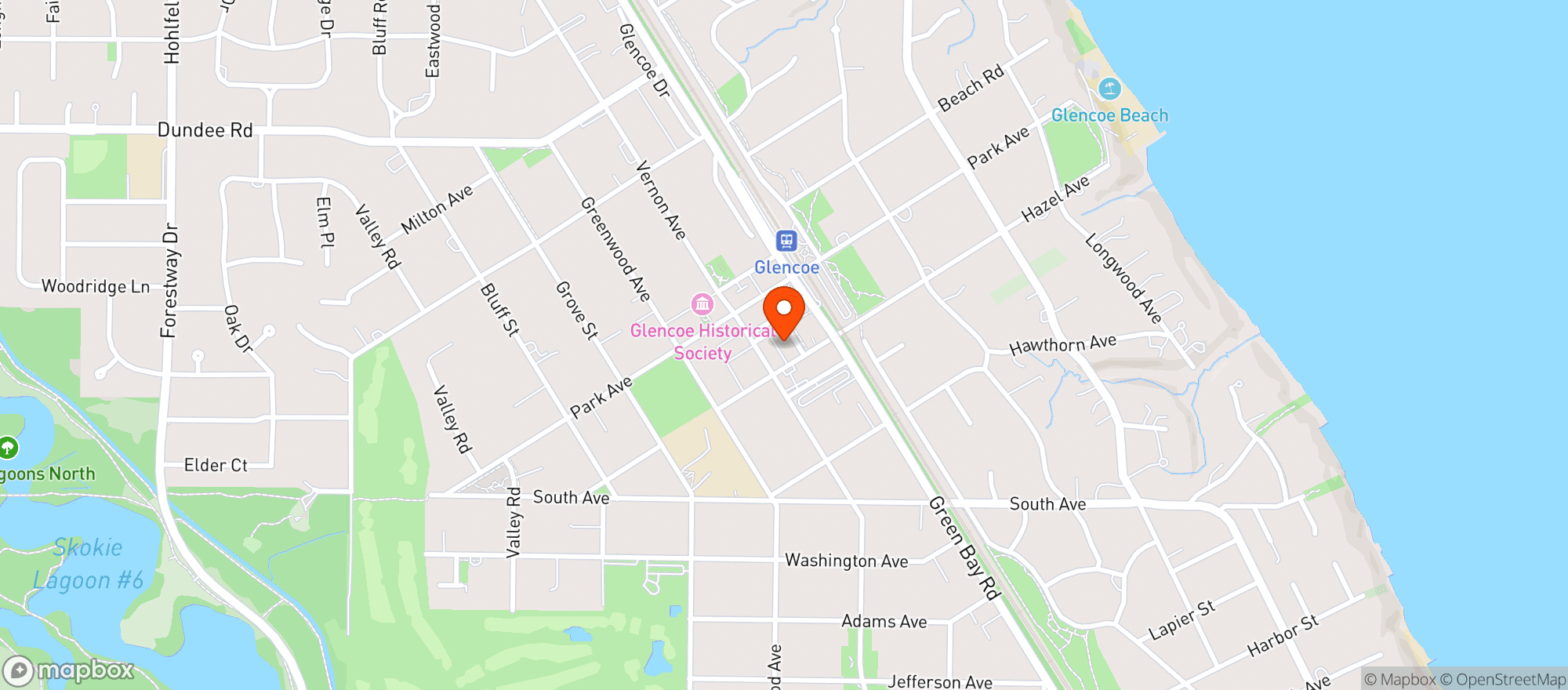 Map showing Grand Food Center
