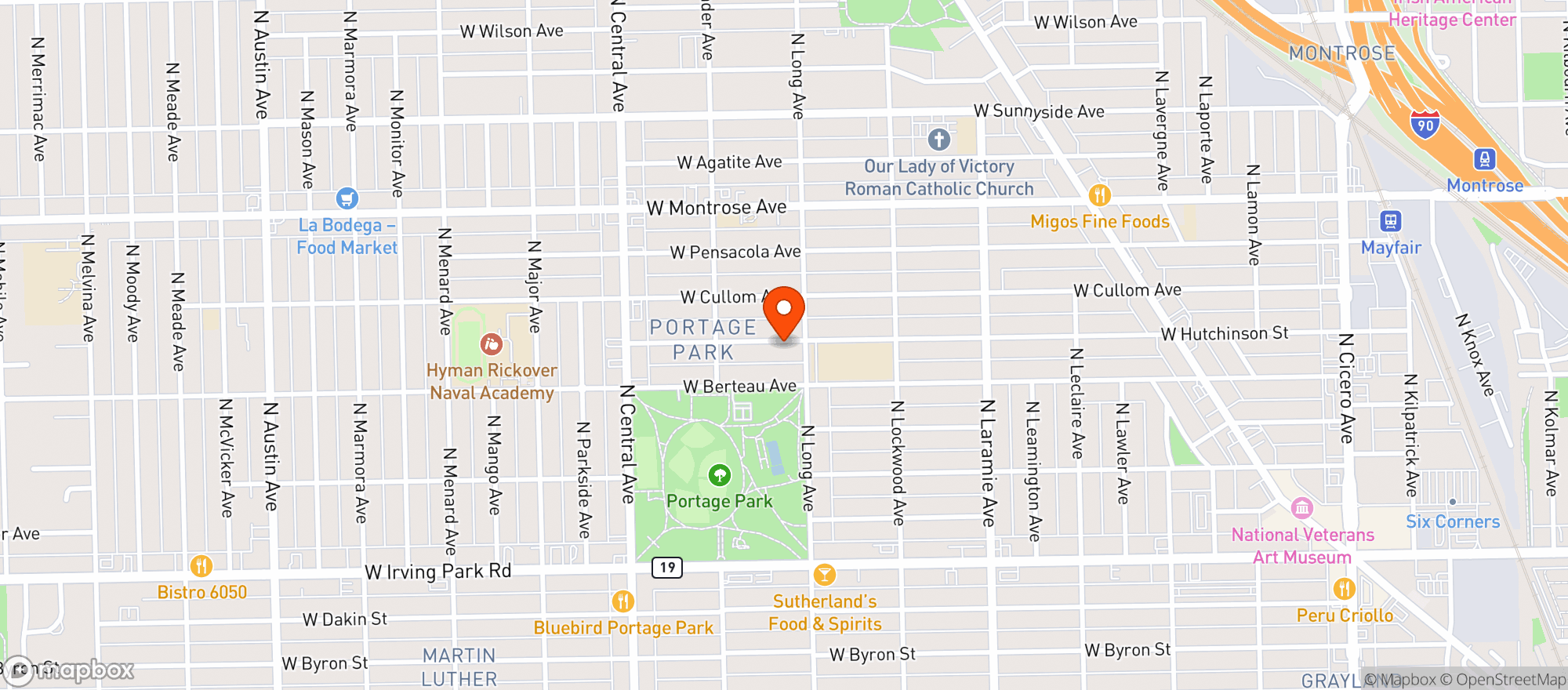 Map showing Chicago Cannabis Company