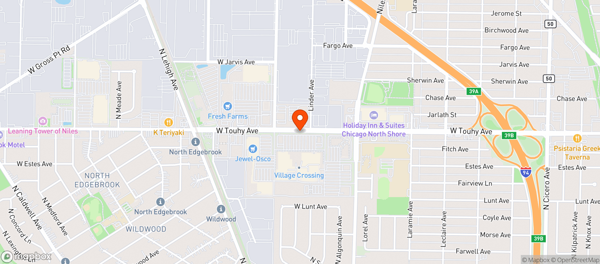 Map showing Gnc