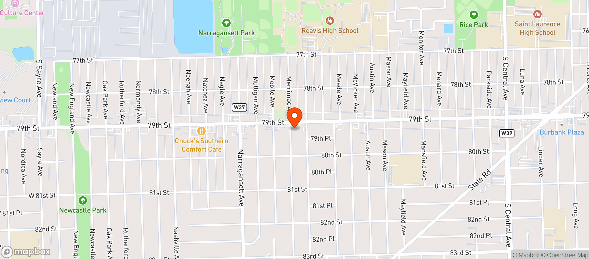 Map showing Super Low Liquors
