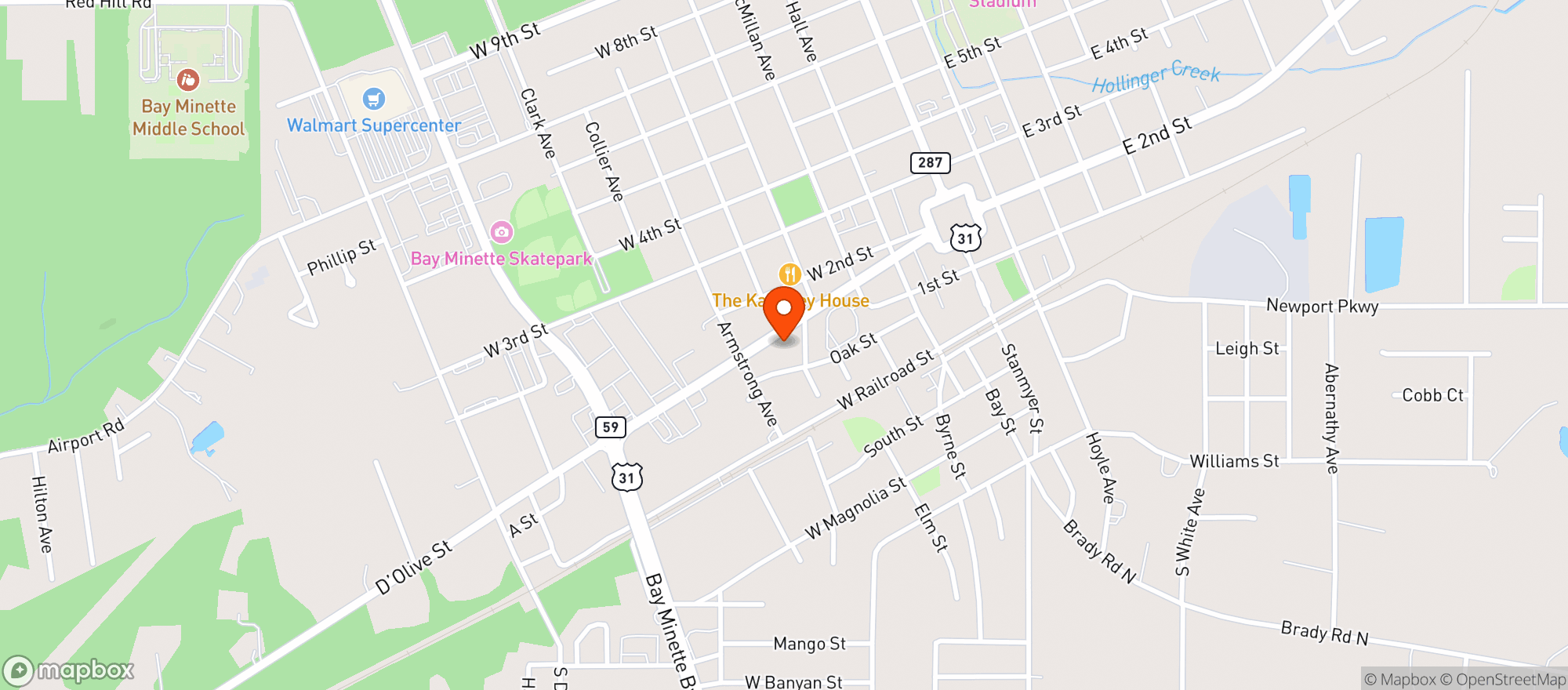 Map showing Texaco