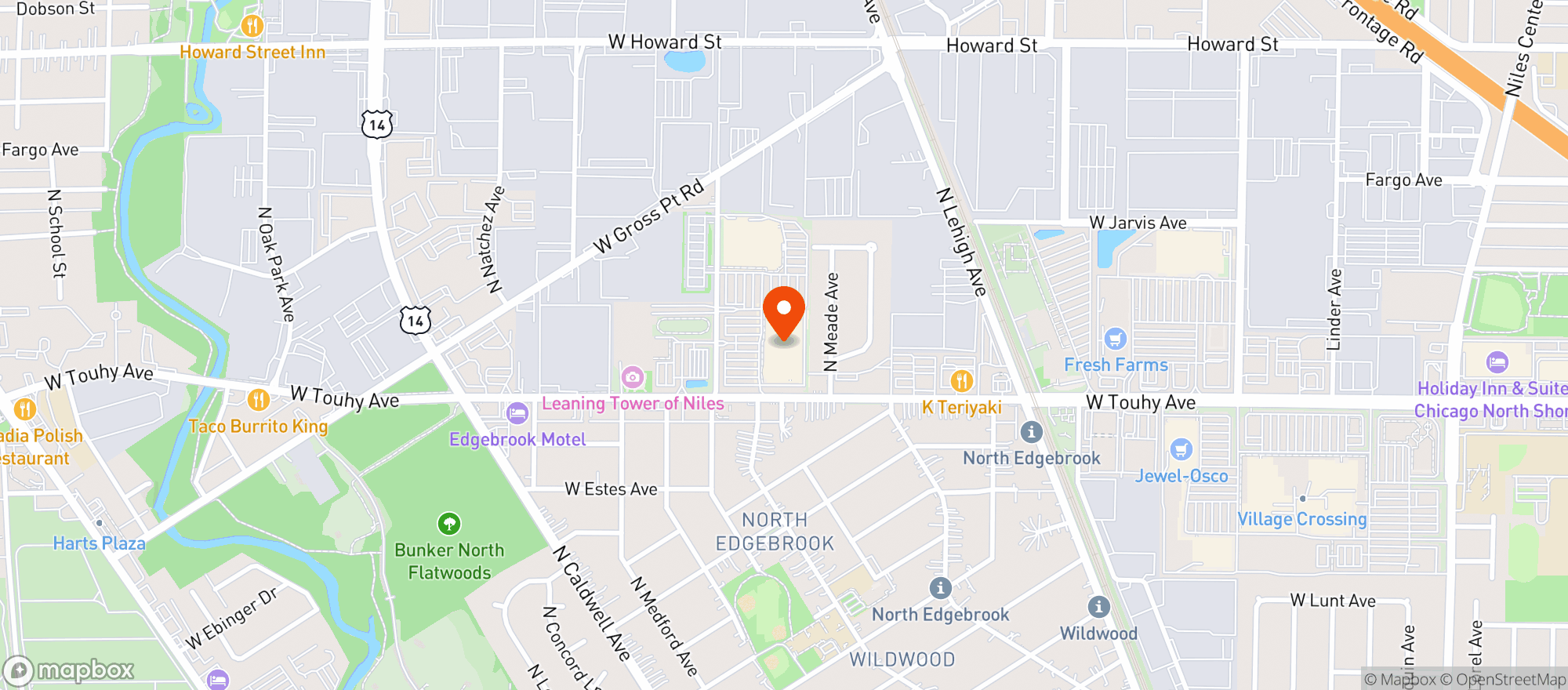 Map showing Target