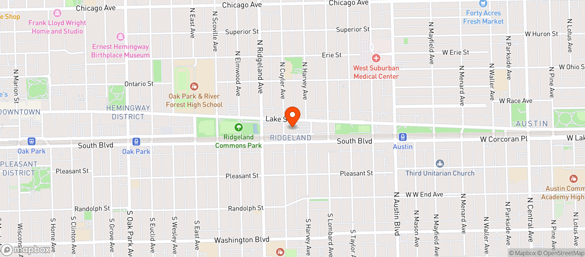 Map showing Pete's Fresh Market #12