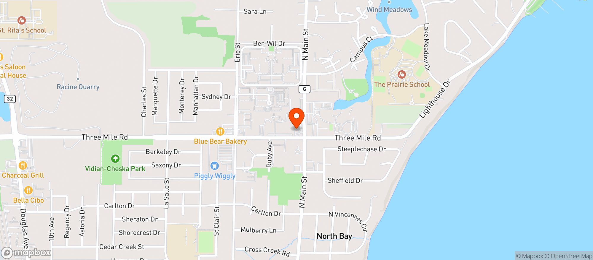 Map showing Billys Llc