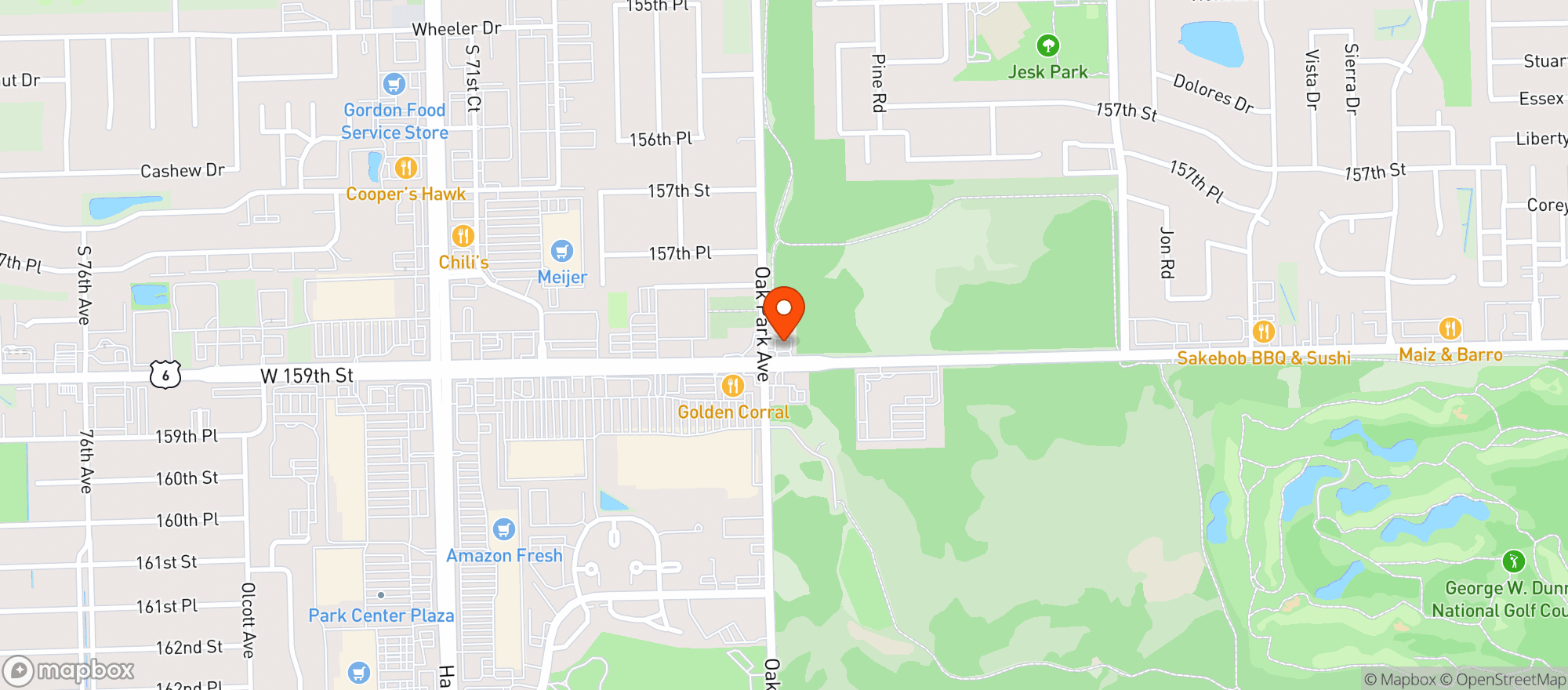 Map showing CIRCLE K #4706880