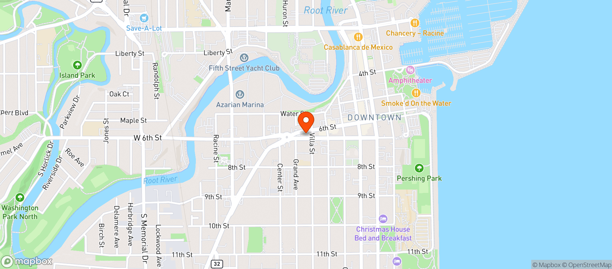 Map showing 6th And Chaos