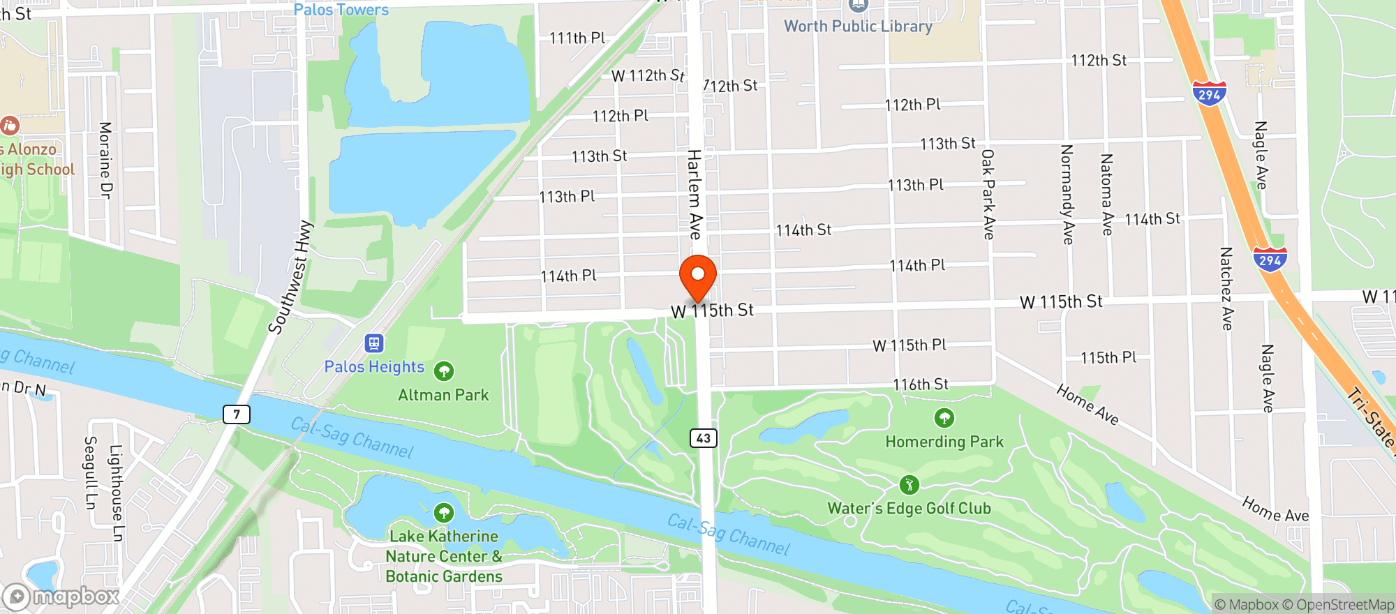Map showing Petes Cardinal Wine & Liquors
