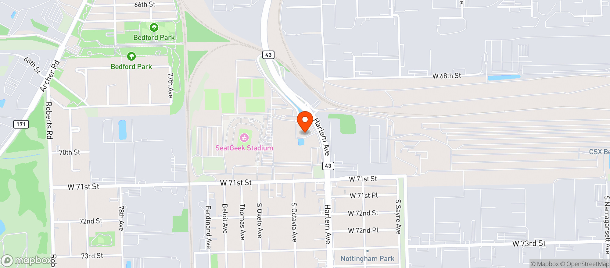 Map showing Branding Iron