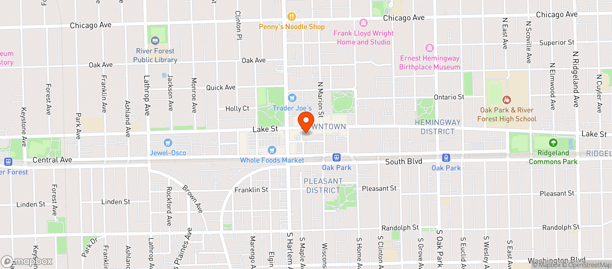 Map showing Target