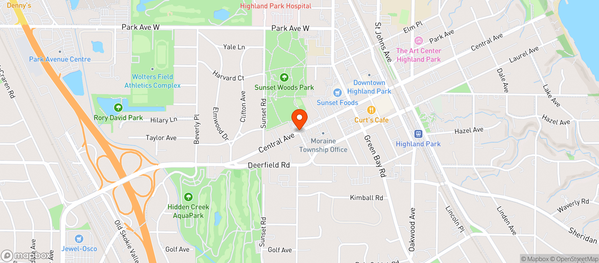 Map showing Vin Highland