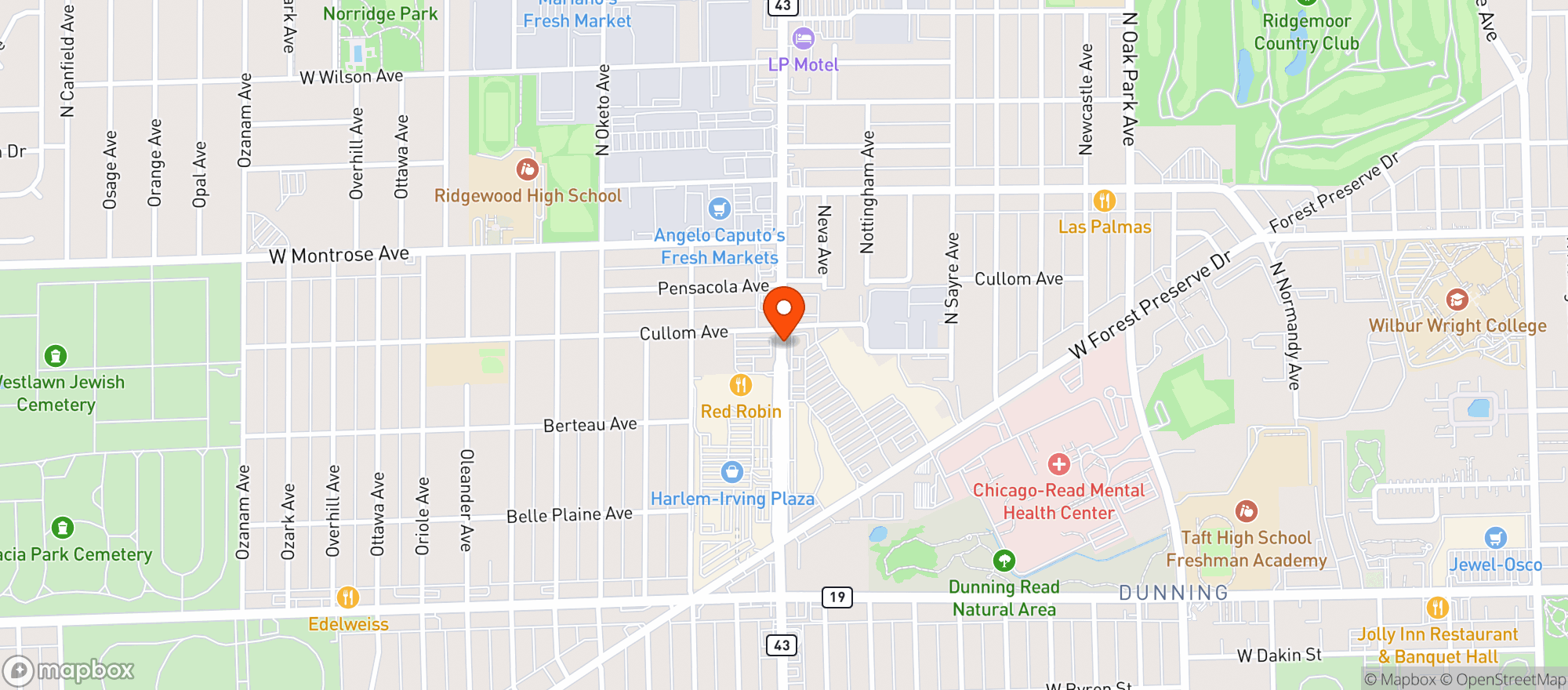 Map showing Amazon Fresh