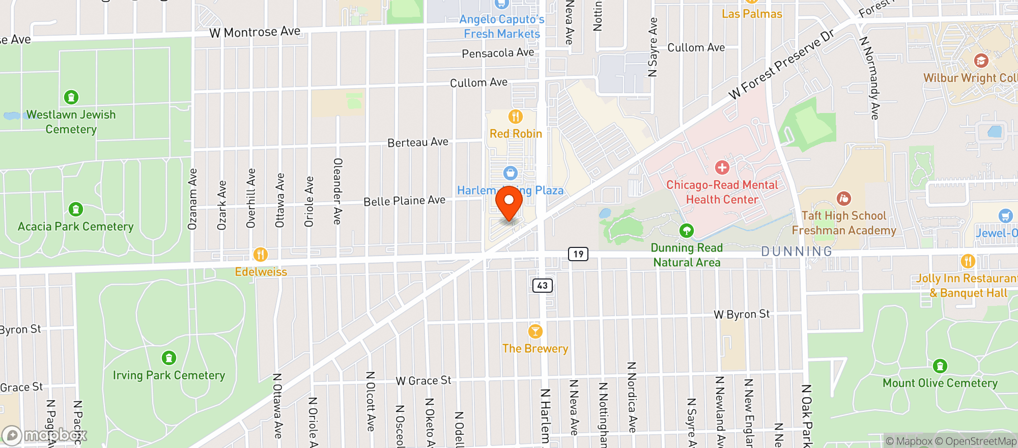 Map showing Target