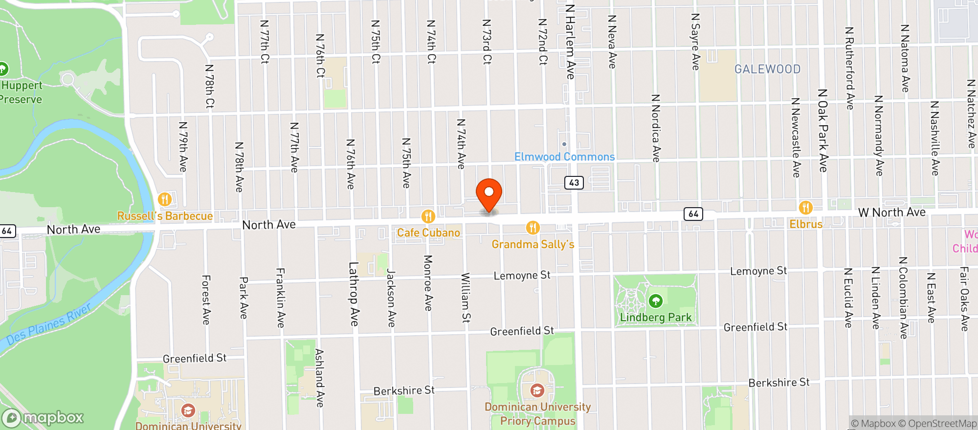 Map showing Binny's Beverage Depot - Elmwood Park