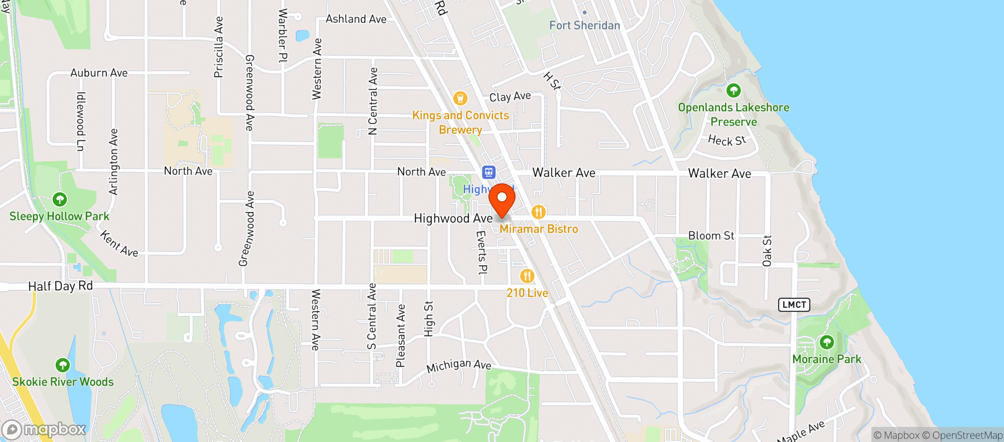 Map showing Windy City Dispensary - Highwood