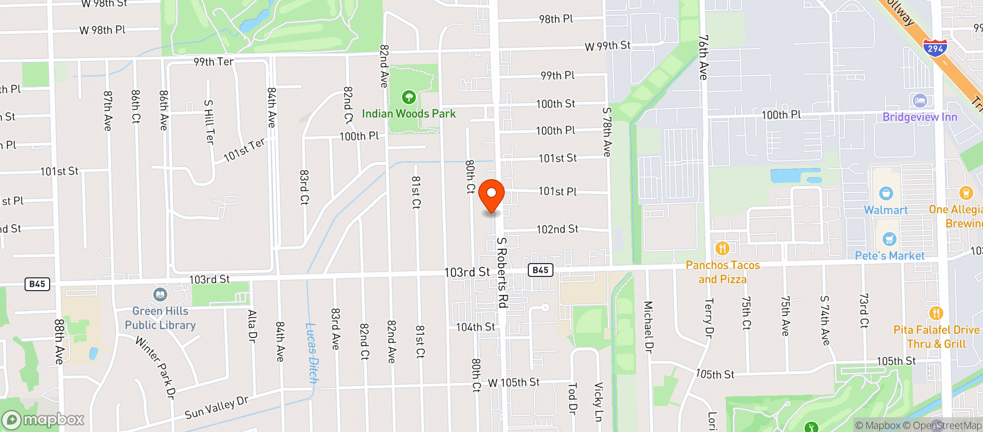 Map showing Palos Tobacco & Liquors
