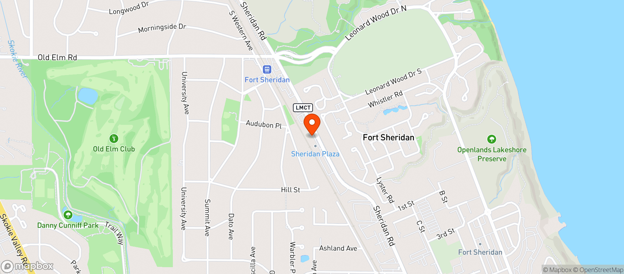 Map showing Northshore Wine & Spirit