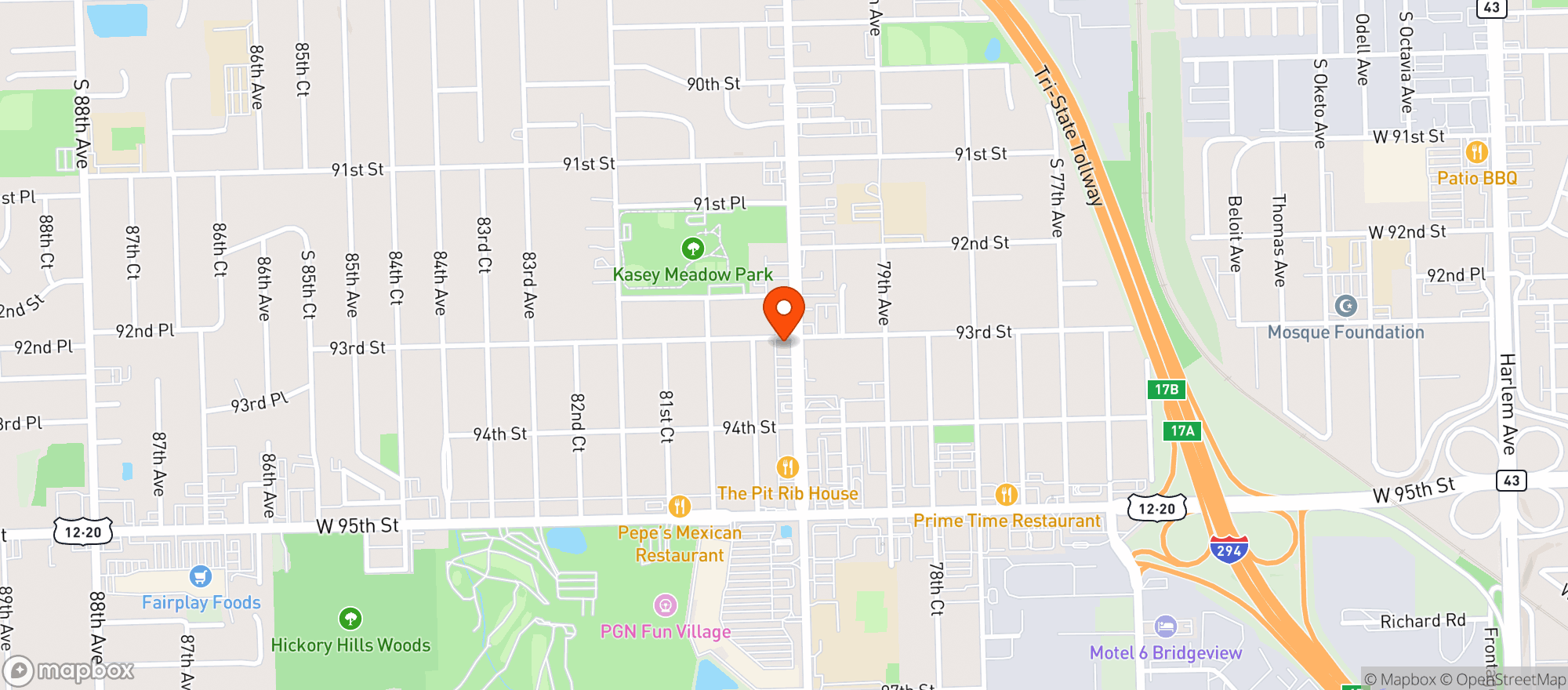 Map showing The Sock