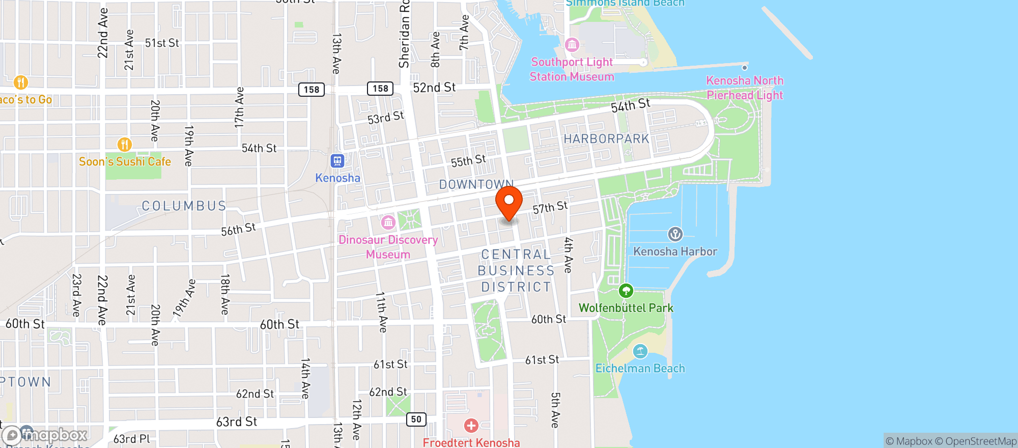 Map showing Rustic Road Brewing Company