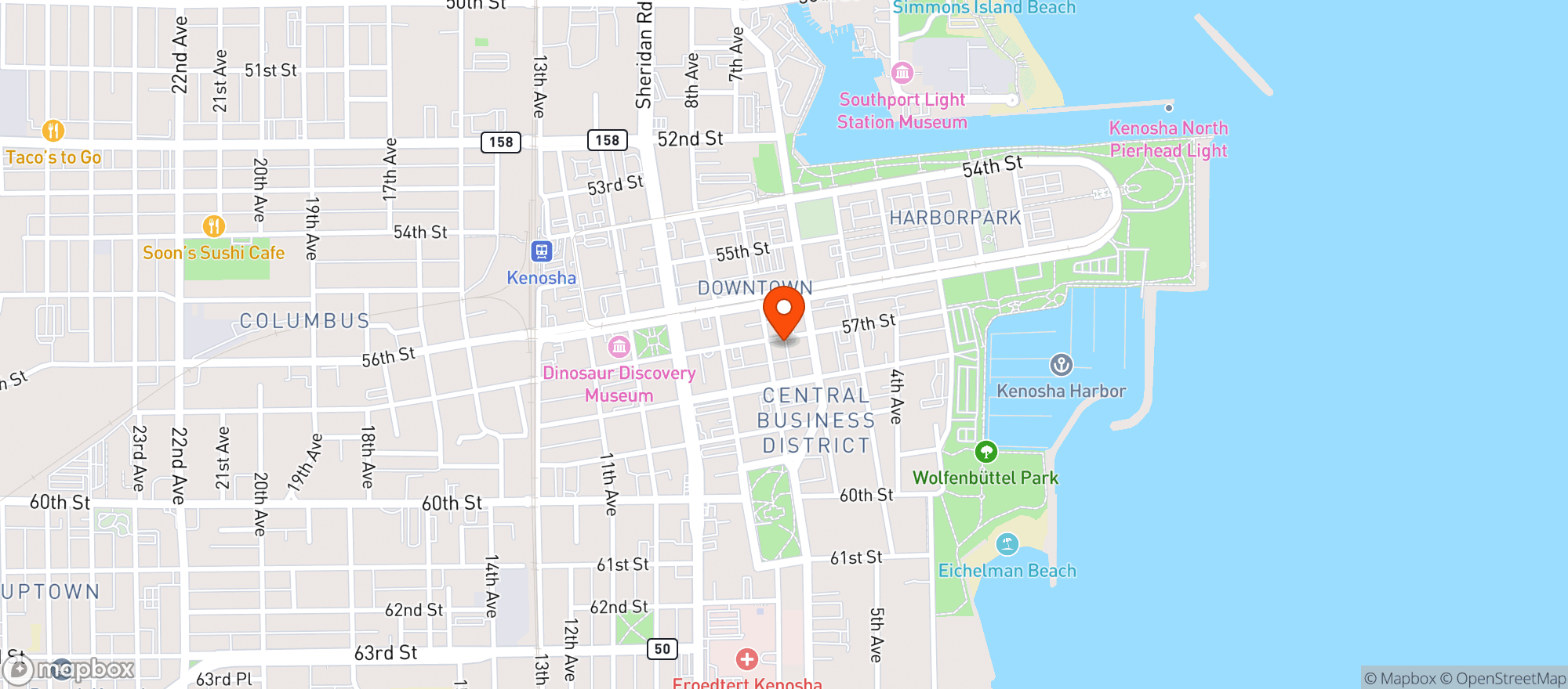 Map showing The Vault