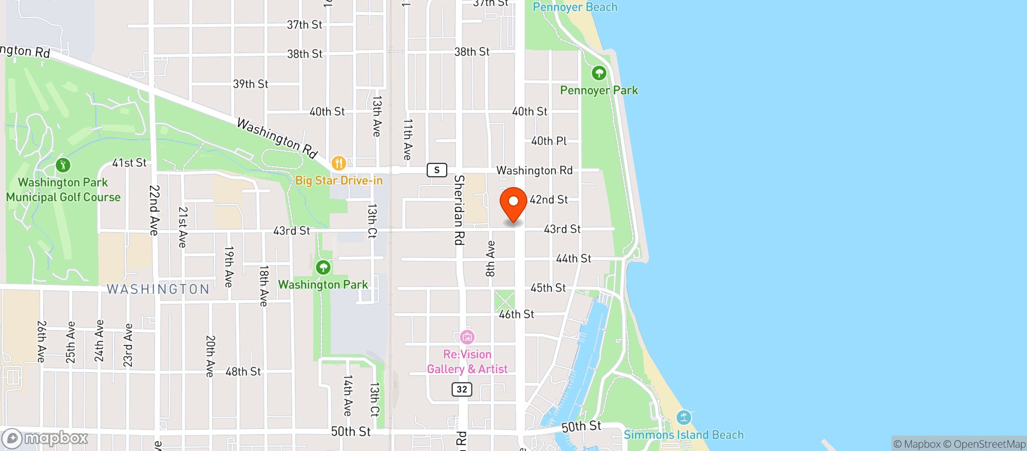 Map showing Rutz Puzzle House