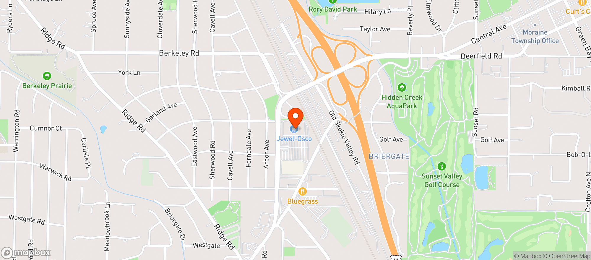 Map showing Osco Drug Store #3459