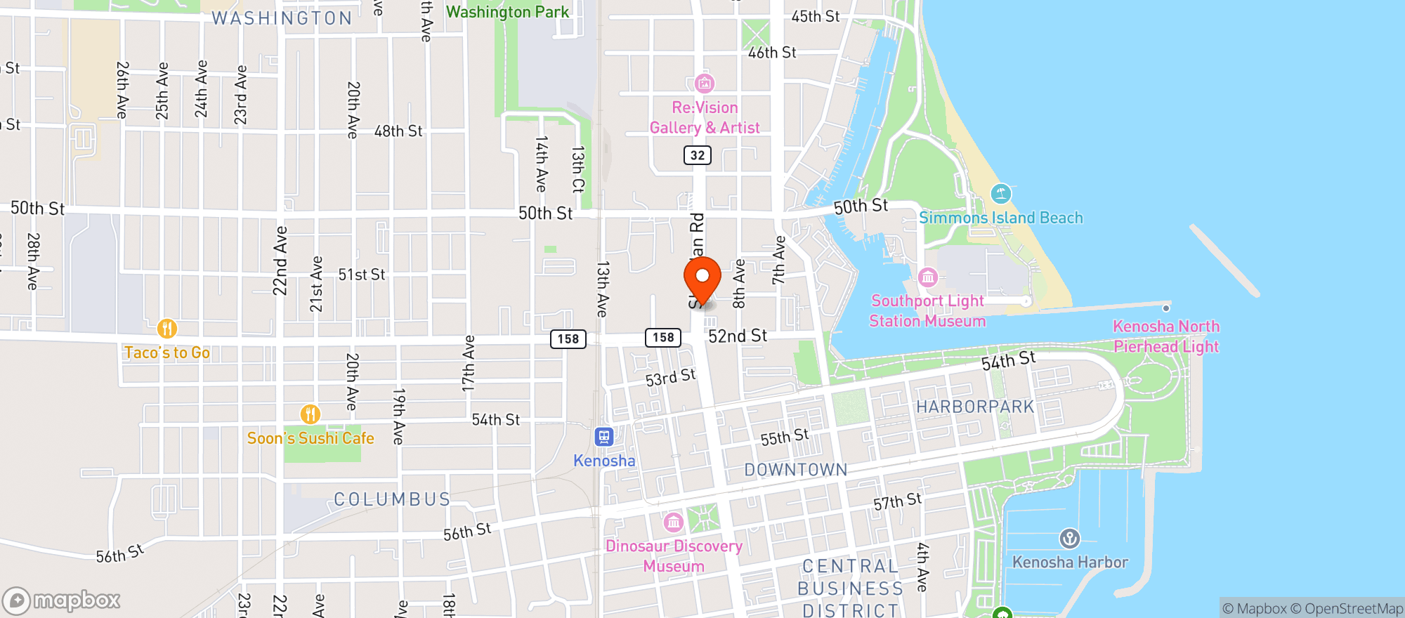 Map showing K Town Market