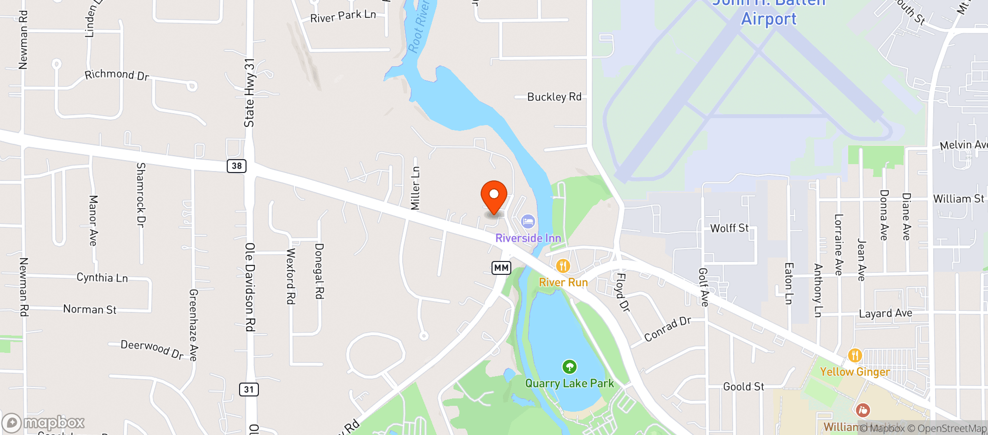 Map showing Timer's Beverage Center