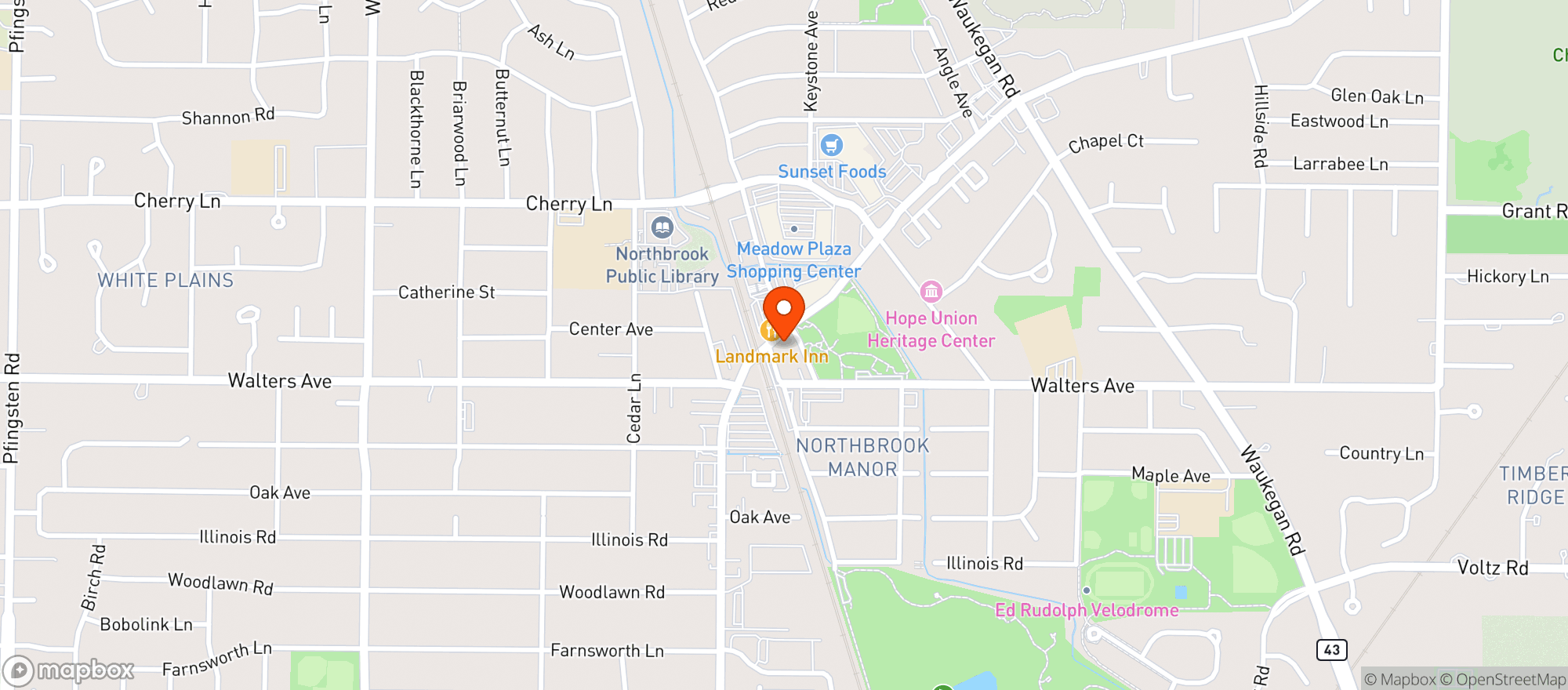 Map showing Napolita Pizzeria And Wine