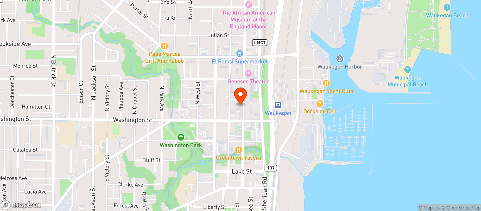 Map showing Win Win Restaurant & Bar