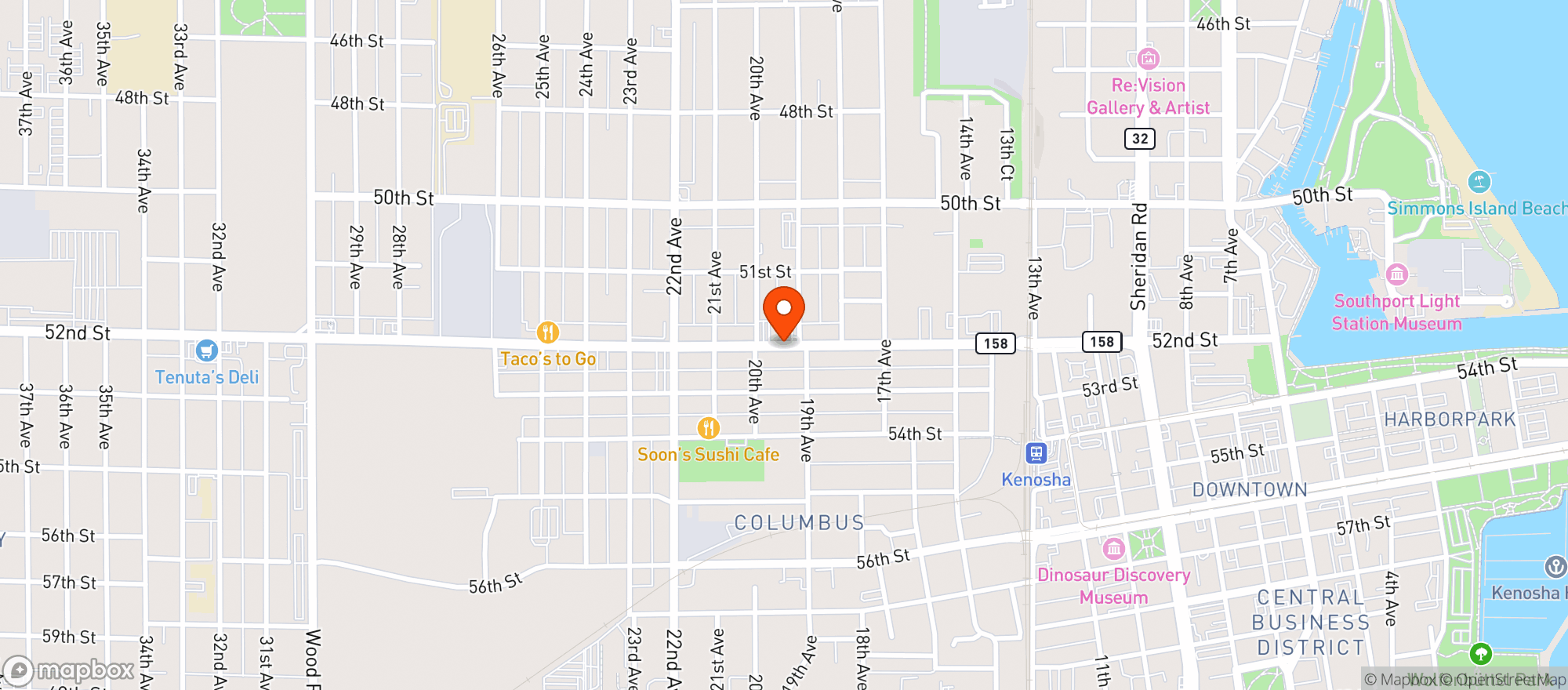 Map showing Moe Moes Supermarket