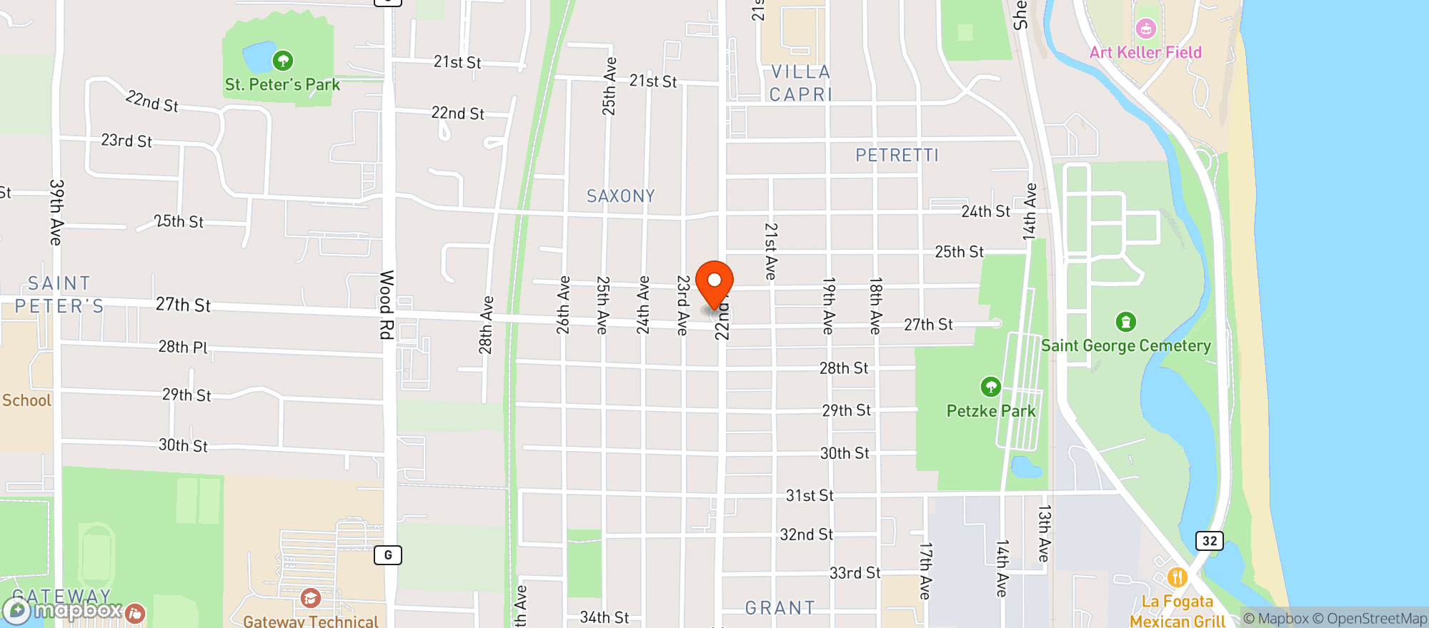 Map showing Bp Express
