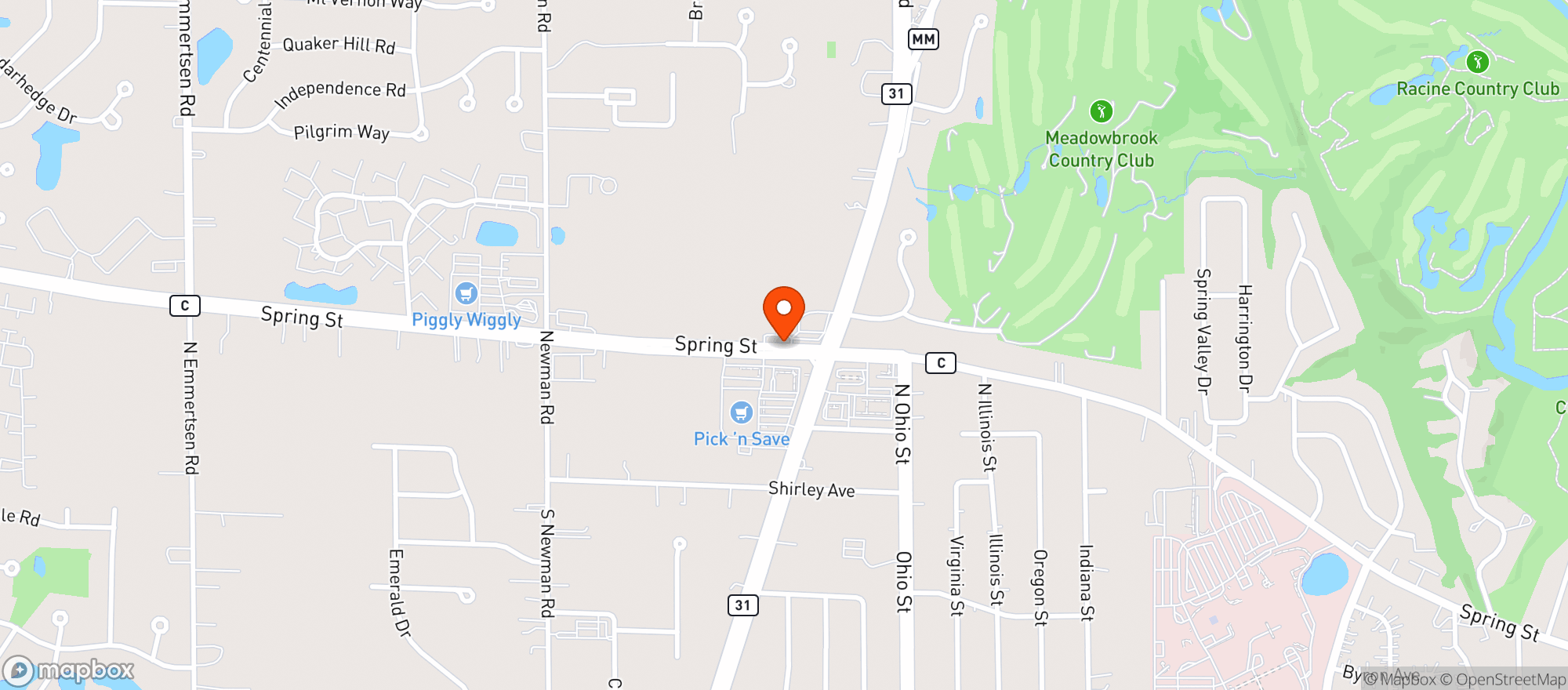 Map showing Kwik Trip