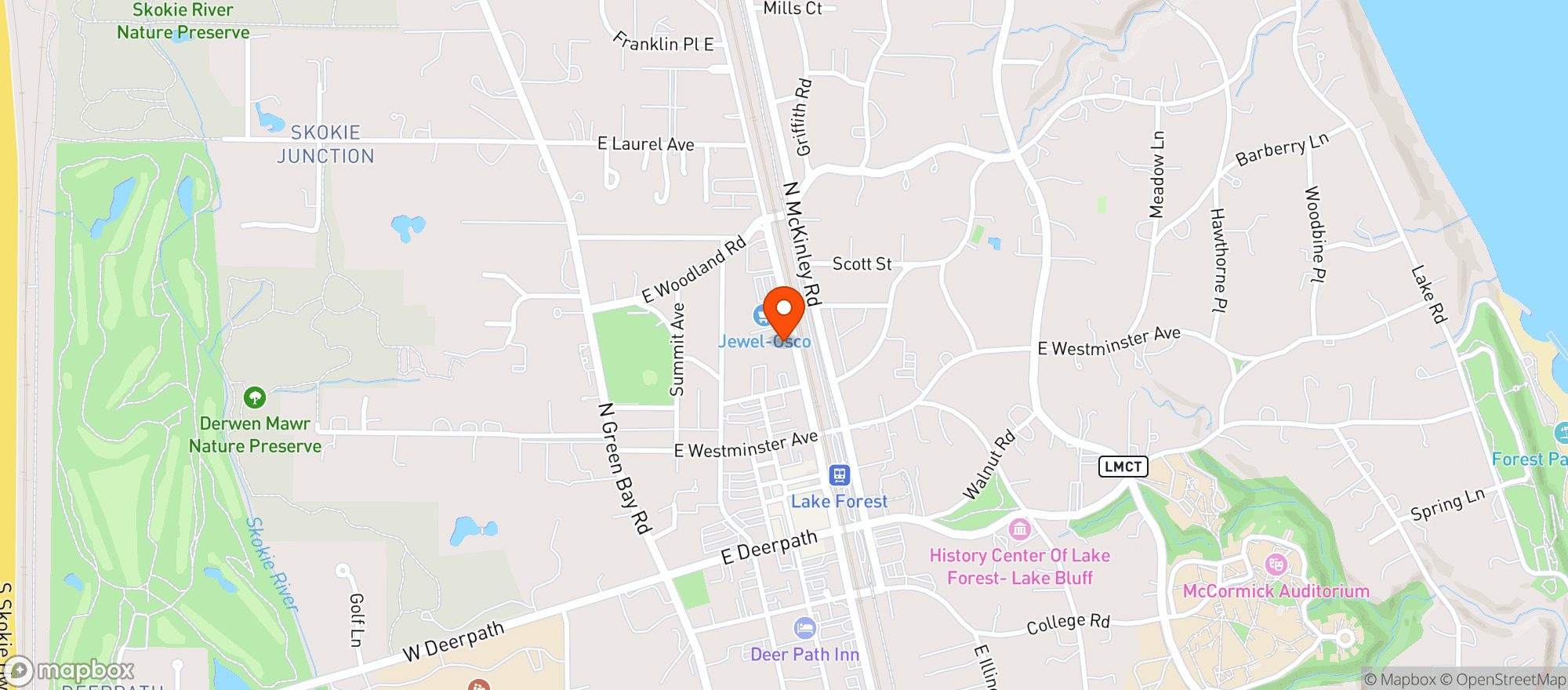 Map showing The Fresh Market