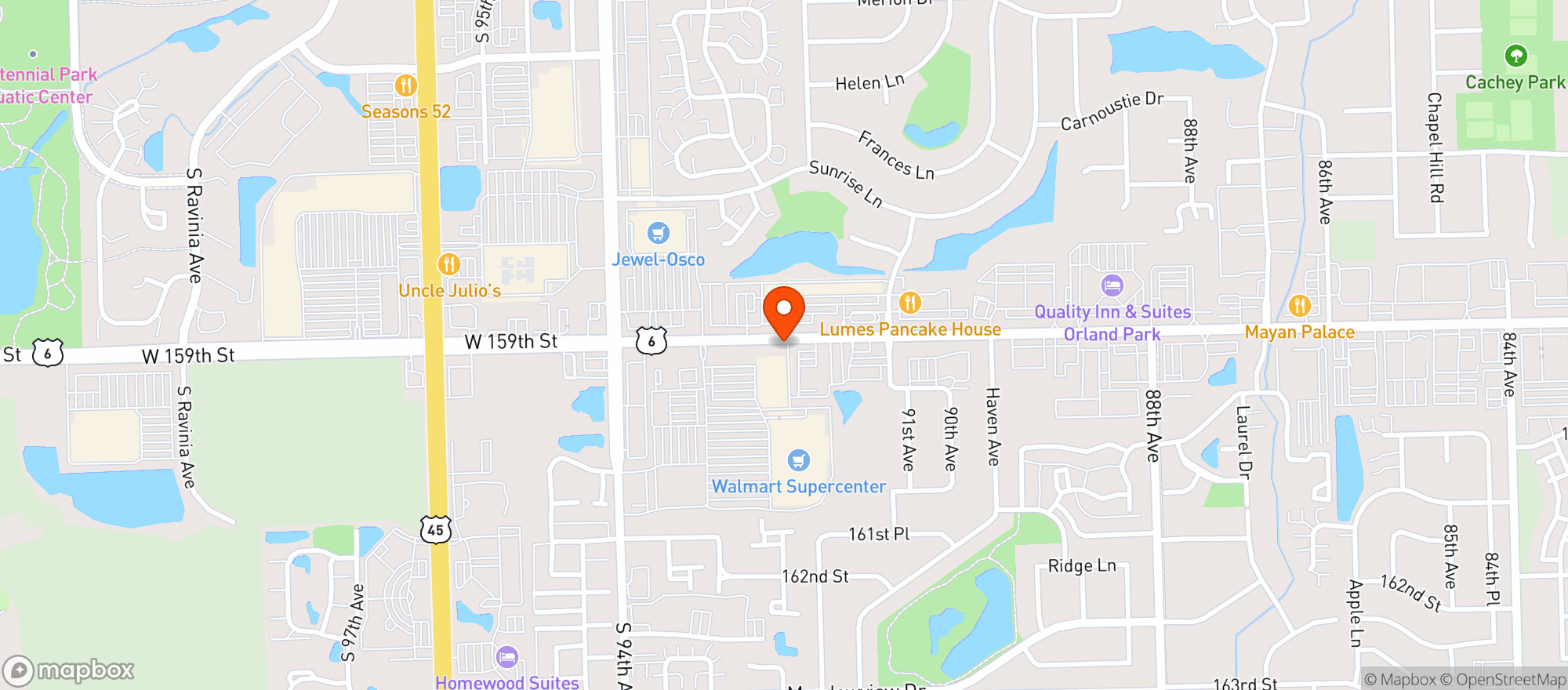 Map showing Walmart Supercenter