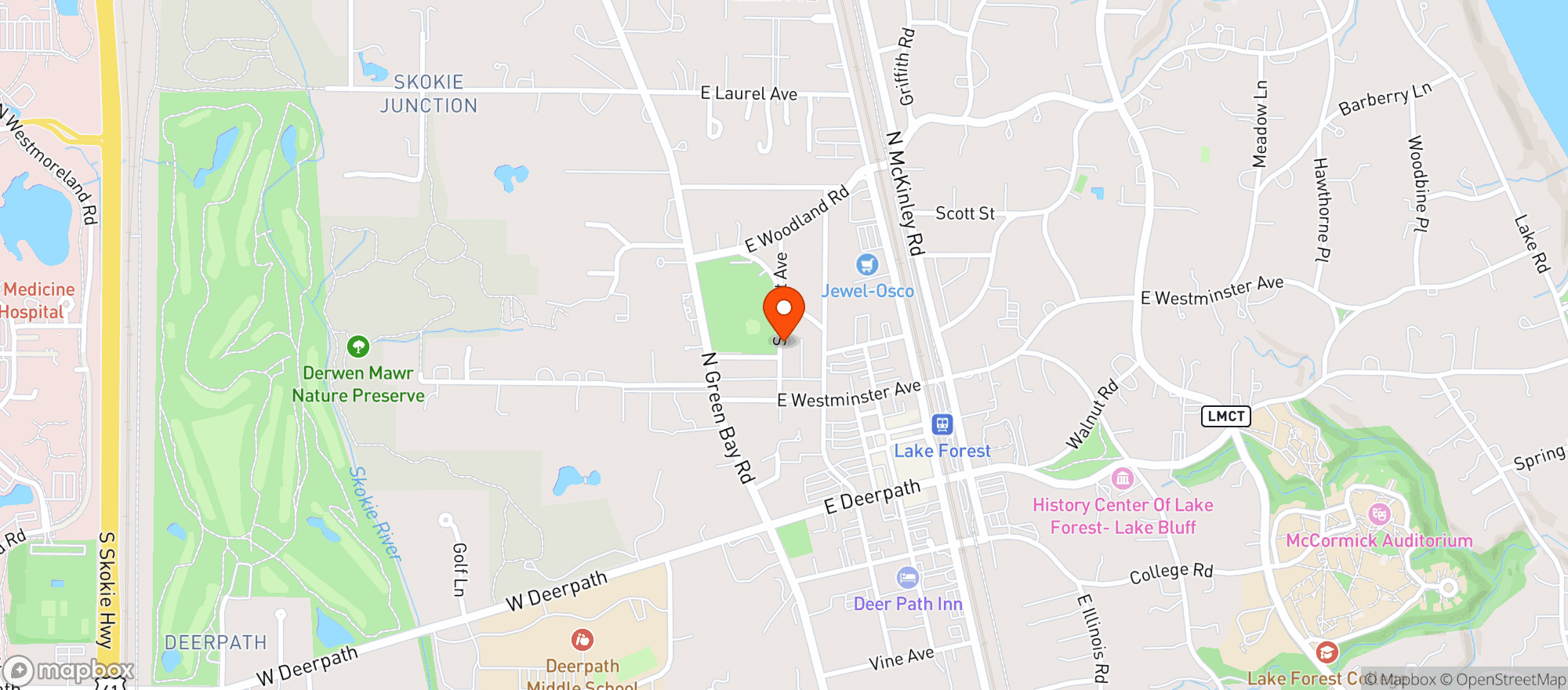 Map showing Beer on Central