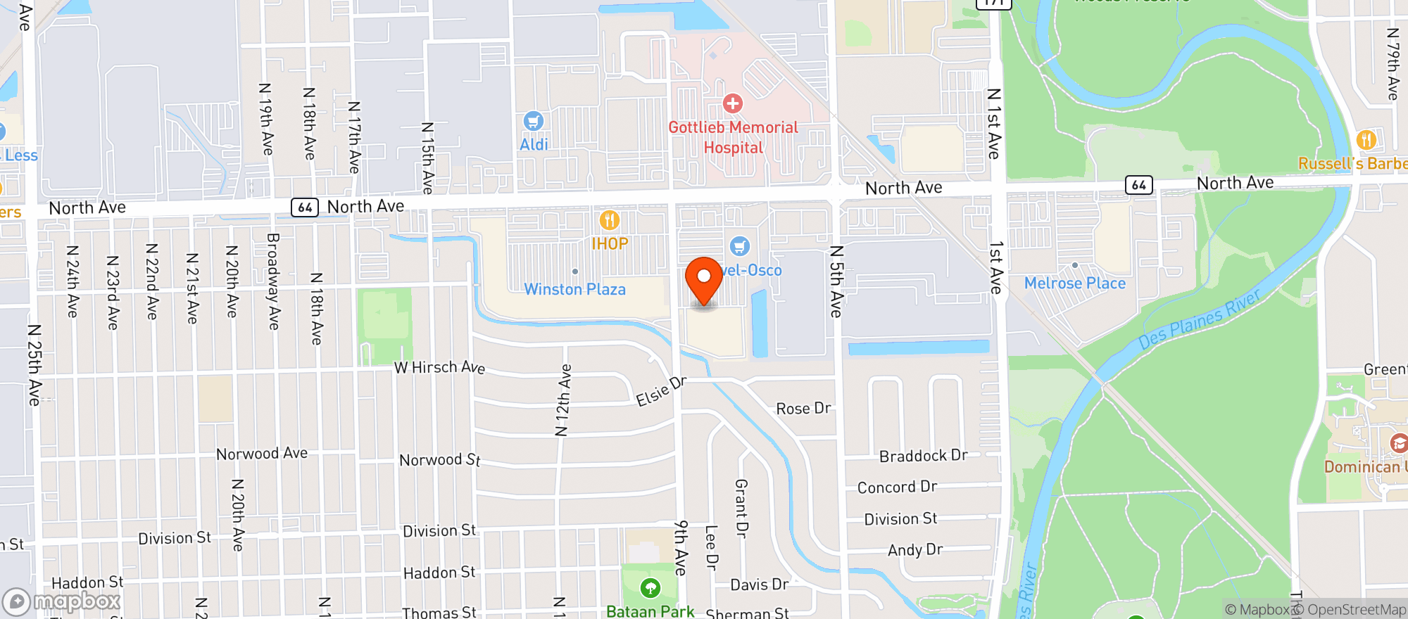 Map showing TARGET STORE