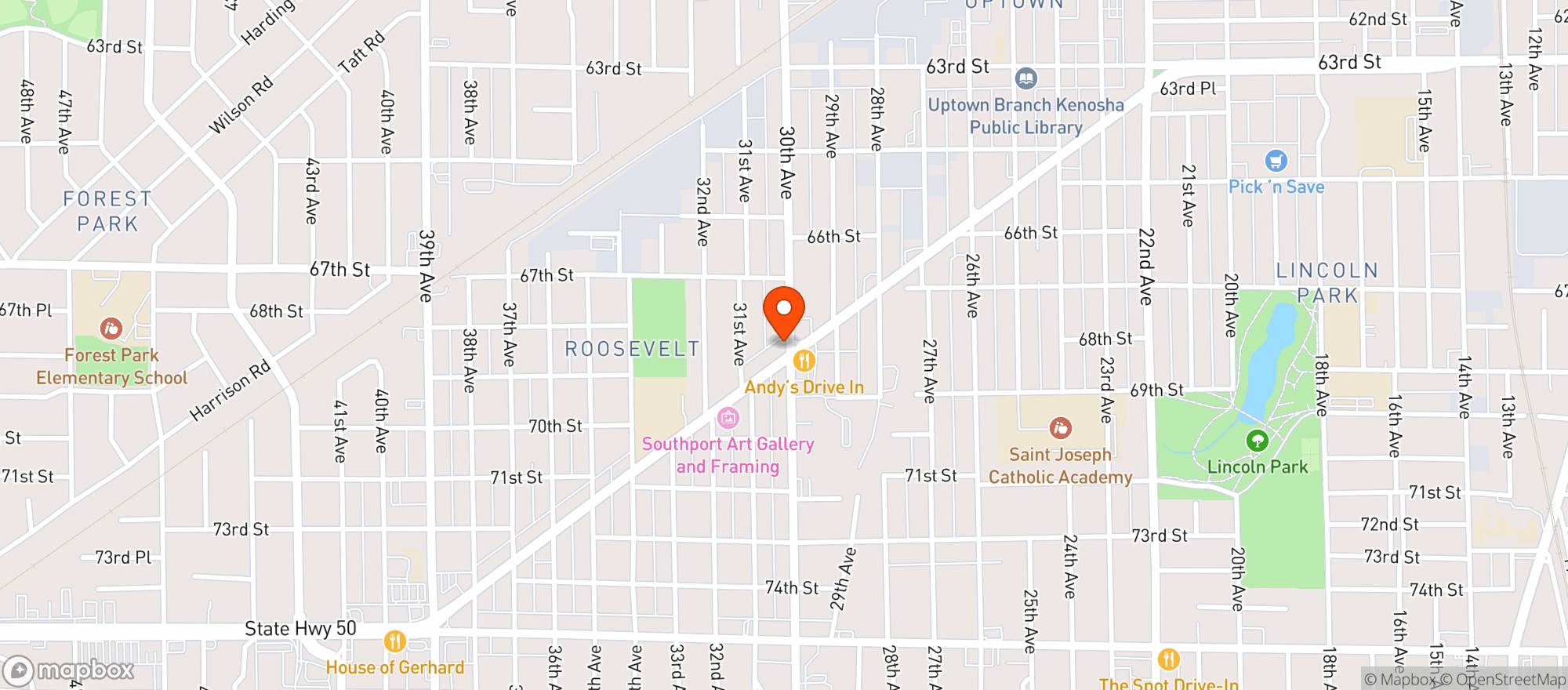 Map showing Max S Pub