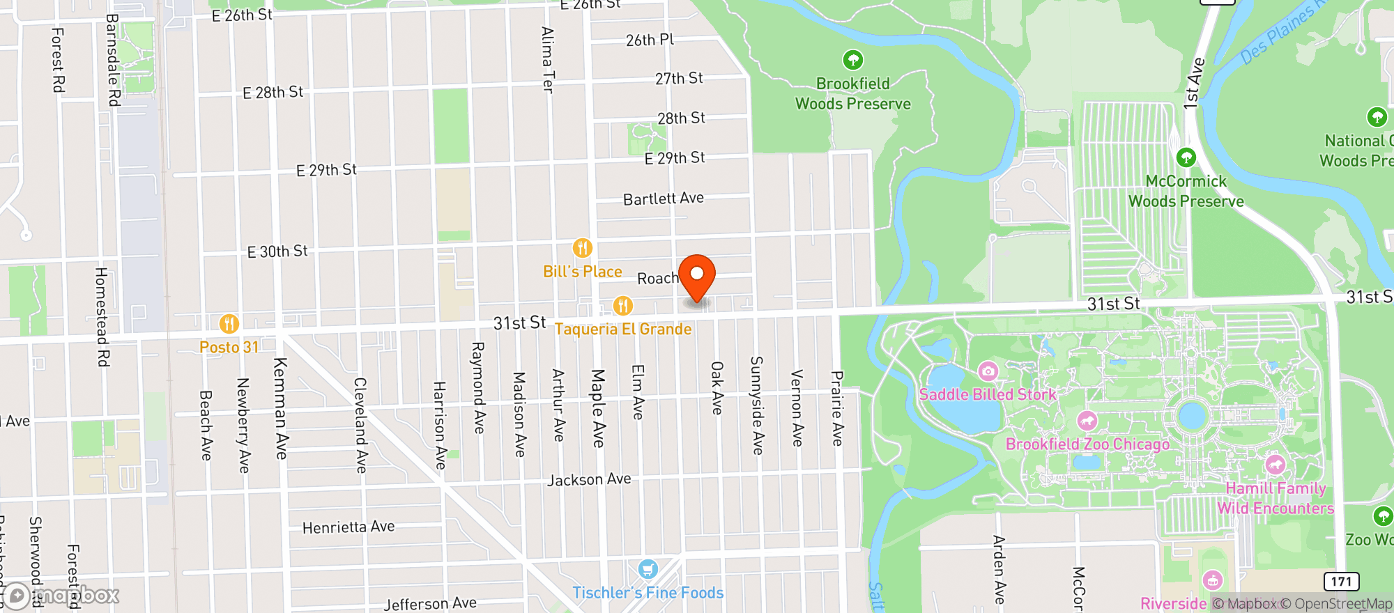 Map showing BROOKFIELD LIQUORS