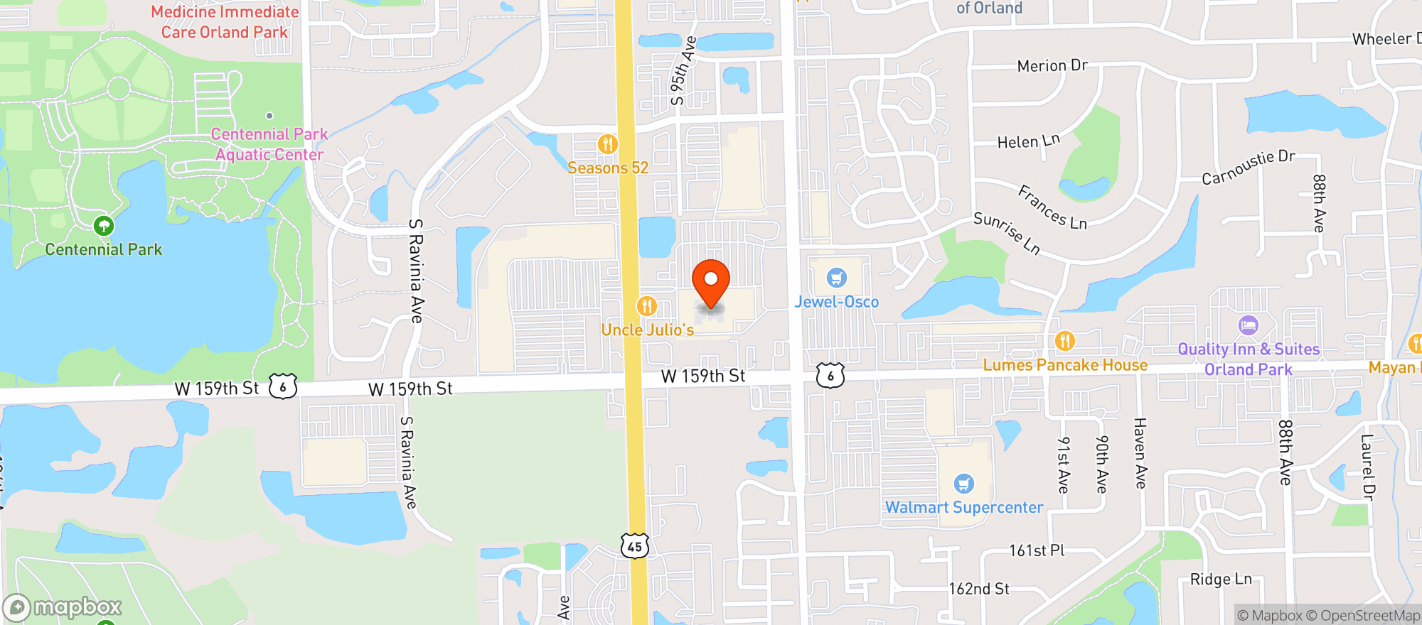 Map showing Target