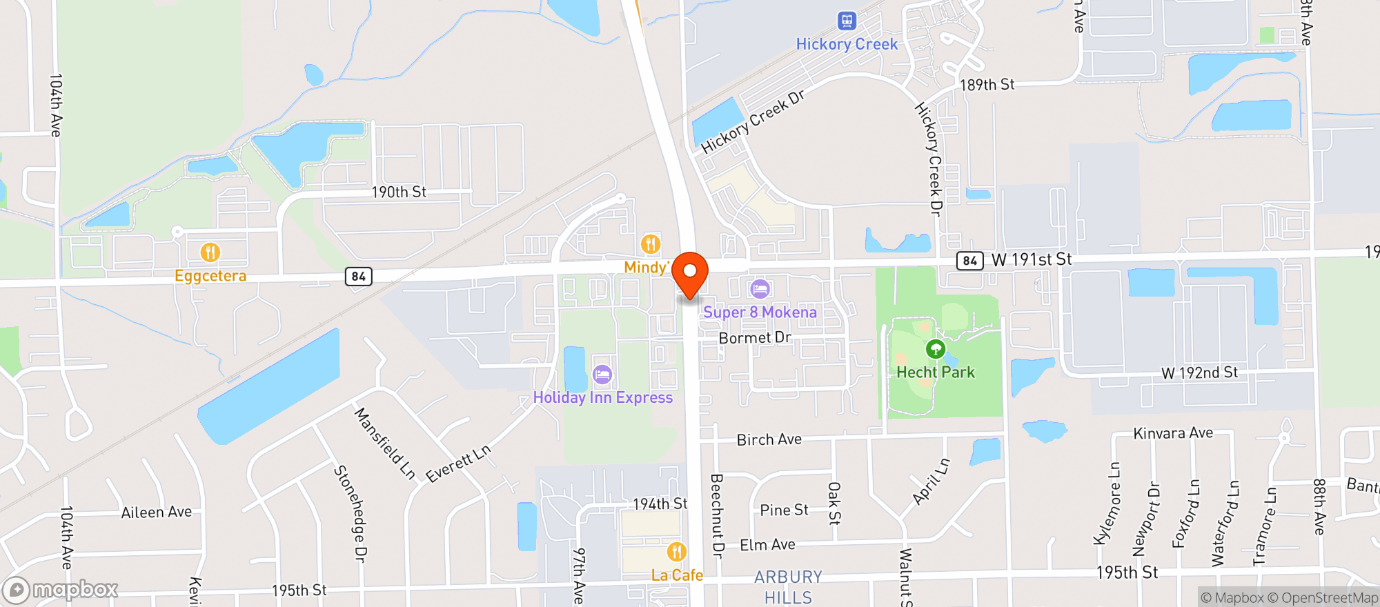 Map showing Circle K