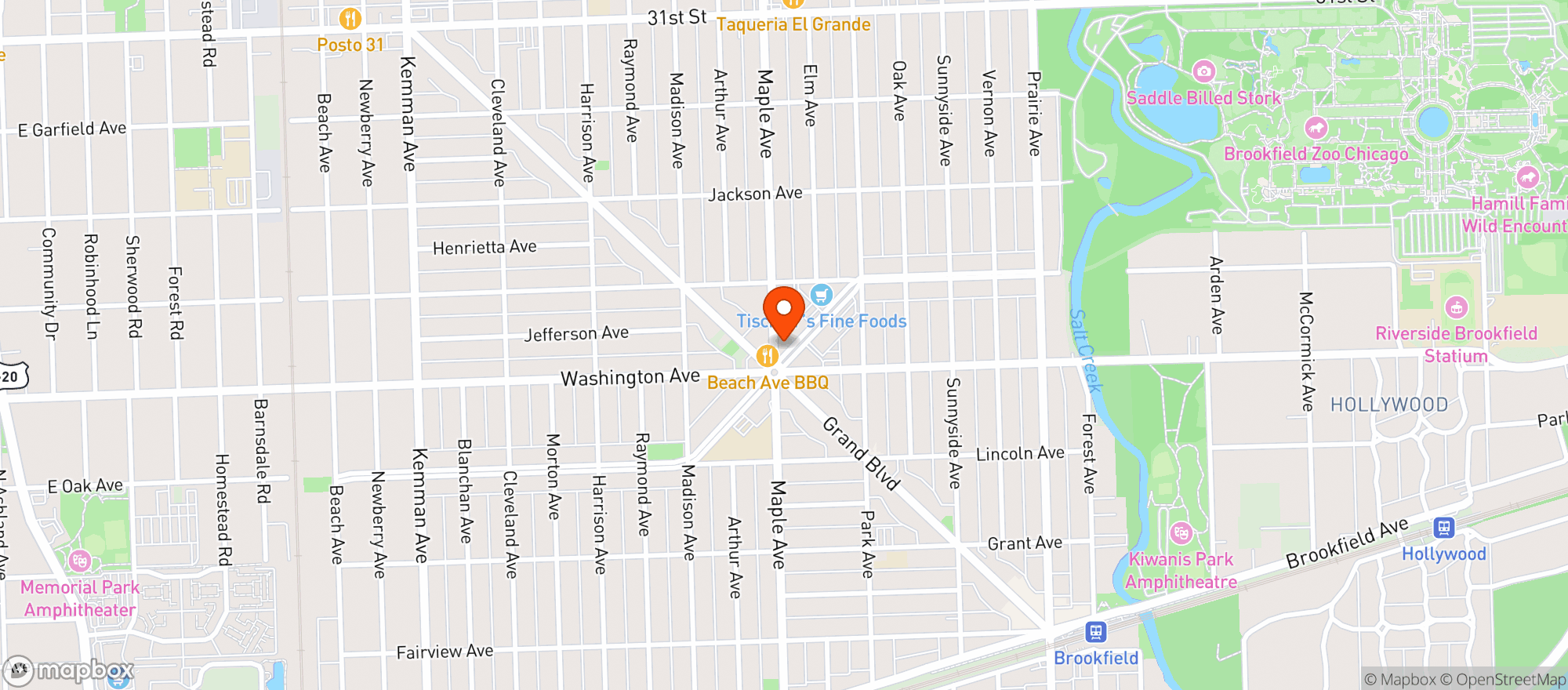 Map showing Leos Liquors