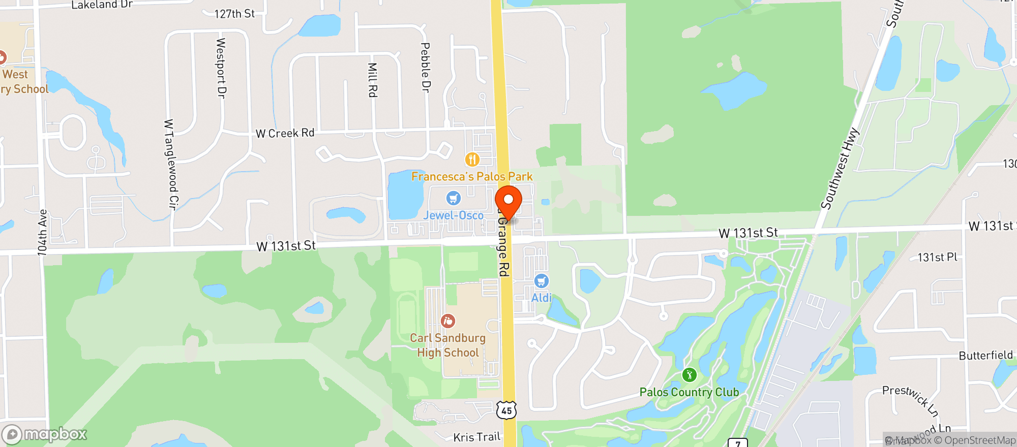 Map showing Circle K