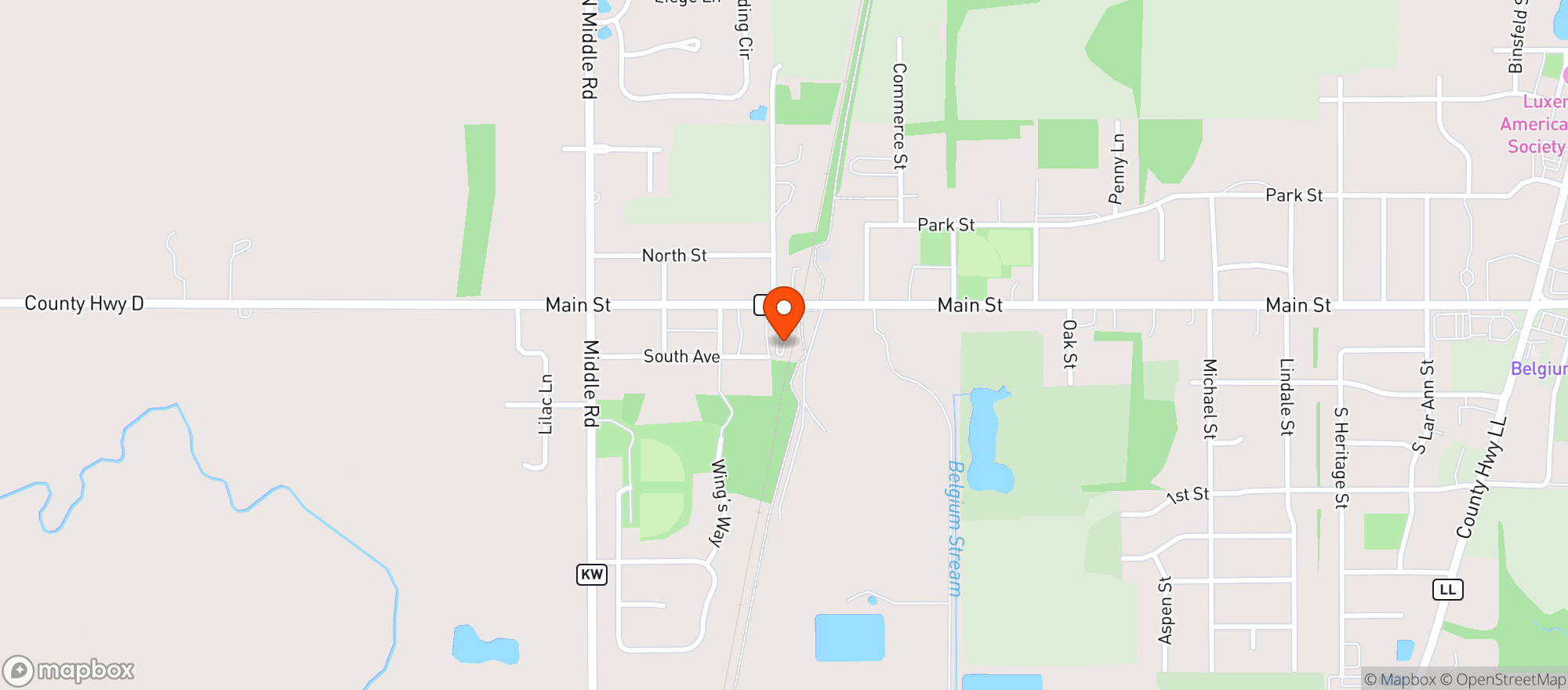 Map showing Locals Burger Bar