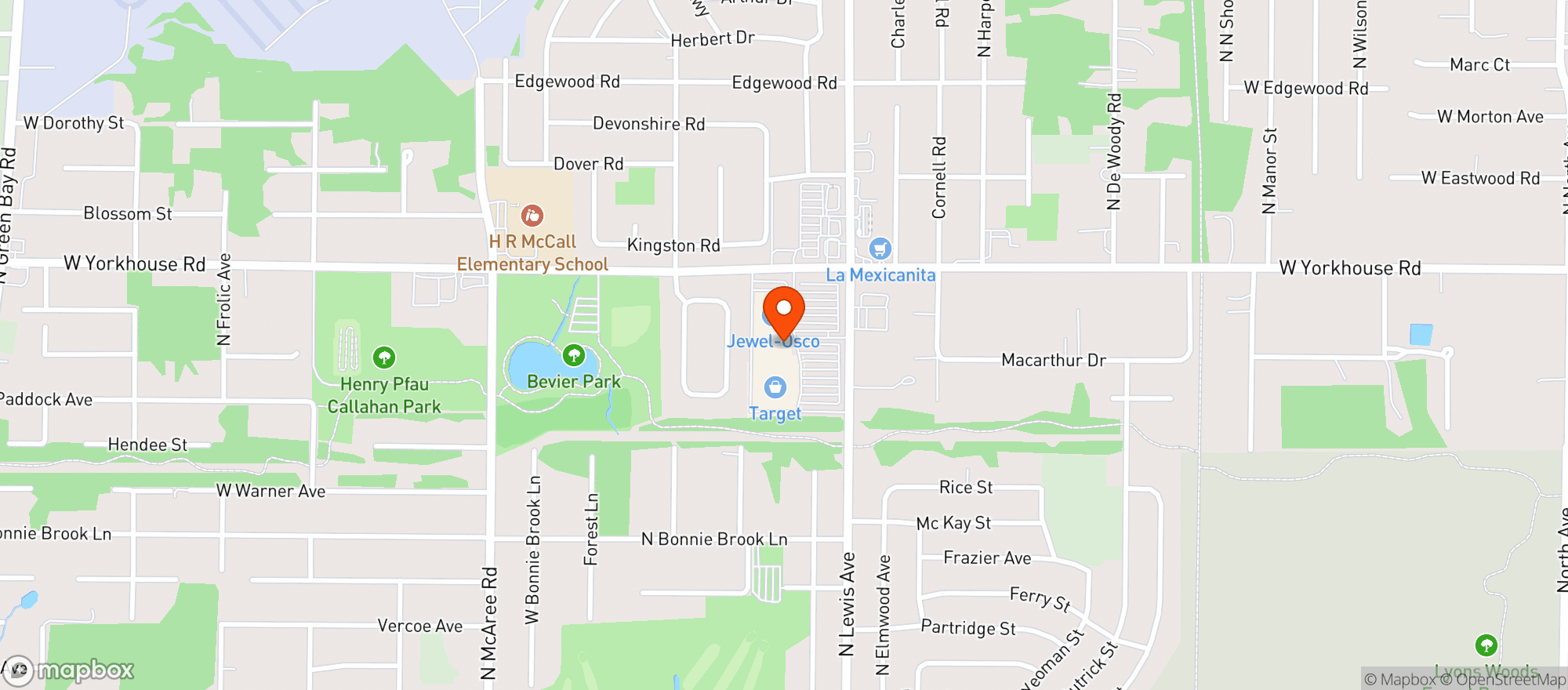 Map showing Gnc