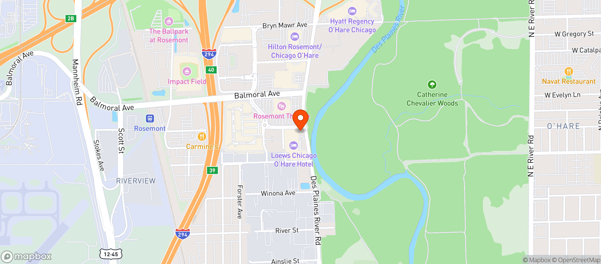 Map showing Capital Grille #8036